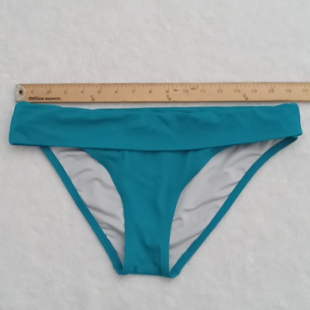 Womans Victoria secret swim bottom bikini medium teal blue